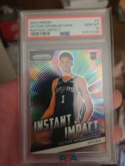 2023 prizm Victor Wembanyma Instant Impact #3 psa 10