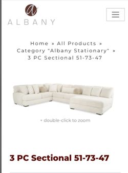 Large 3 piece setional