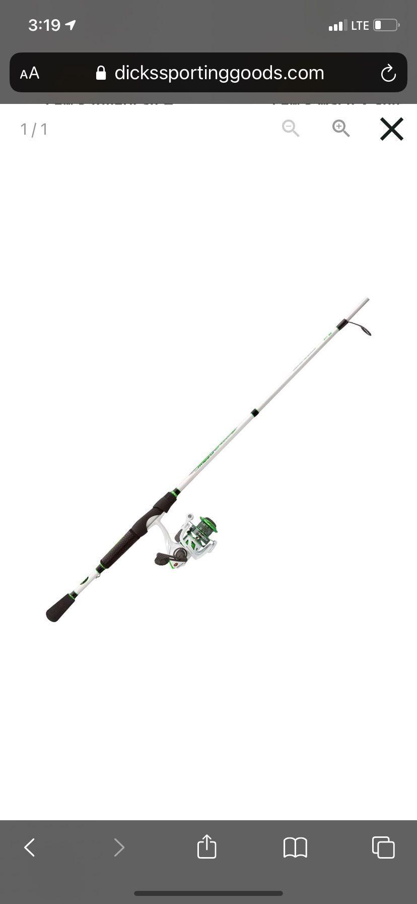 Lew’s Mach combo fishing rod - spinning combo rod and reel