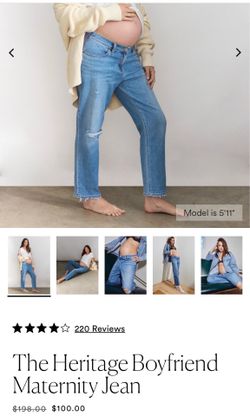 Hatch Boyfriend Maternity Jean