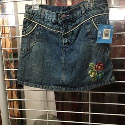 French Toast  Girls Denim Skirt, Size 12 