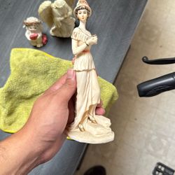 Vintage 1920's Woman Resin Sculpture Statue