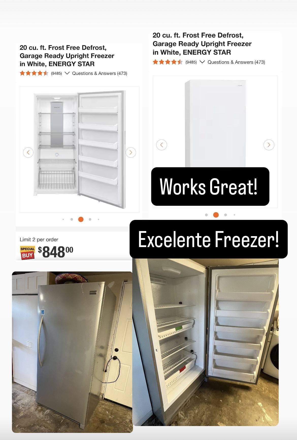 Stand-up Freezer
