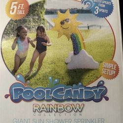 New giant rainbow water sprinkler