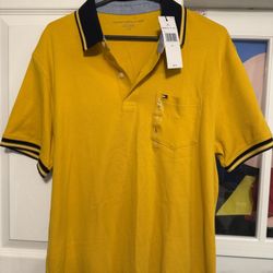 Tommy Hilfiger Yellow Polo Shirt L/G