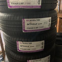 195/65/15 Nexen Tires EACH $75 Tenemos Todas Las Marcas Y Medidas, Tenemos Servicio De  Alineaciones, Brakes,Shocks,Lift Kits,oil Change Y Más 