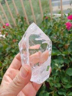 Double Terminated Quartz Crystal Natural 4.5" Clear 334 Grams Mineral Specimen