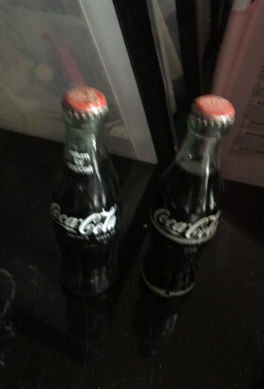 Very old coke bottles