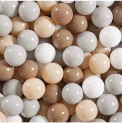 New-Balls for Ball Pit - Plastic Ball for Toddlers 1-3, Baby Kids Ball Pool Decoration 50 100 200  (Grey+Coffee+ Beige+White, 500 Balls)