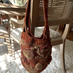 Boho Hand Knitted Shoulder Bag