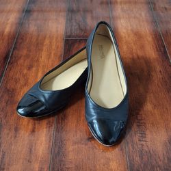 MICHAEL Michael Kors Sabrina Cap-Toe Ballet Flats, Size 8