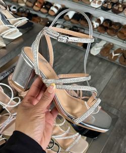 silver heels