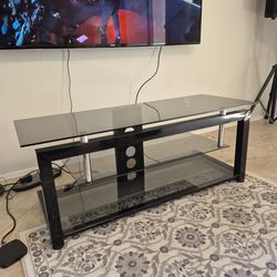 Like New Tempered Glass TV Stand