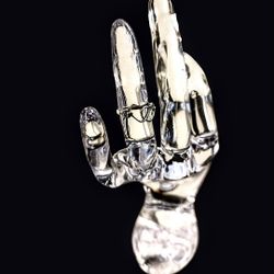 925 Double Heart Sterling Silver Toe /Midi Ring 