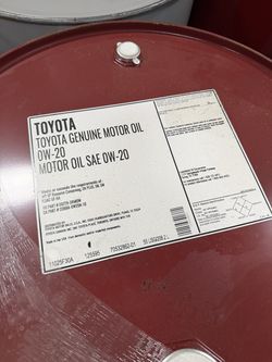 Toyota Full Synthetic 0W20 55 Gallon Drum
