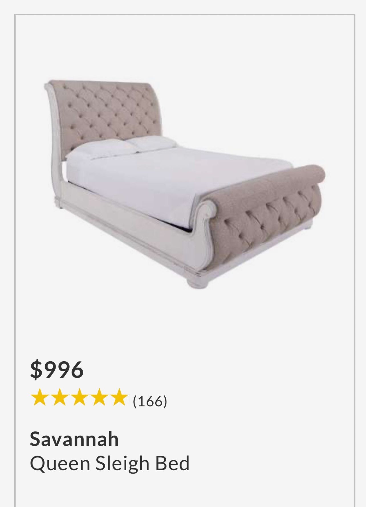 Savannah Queen Bed White