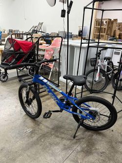 Glerc Skyline 20 inch Kids Mountain Bike for 6-12 Years Old Boys Girls, 21-Speed Bicycle with Front Suspension, Dual Disc Brakes, Rugged Frame, Navy B
