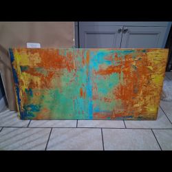 Abstract Painting On Canvas Wall Art