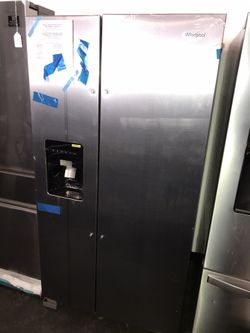 Whirlpool side by side refrigerator