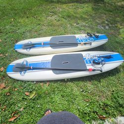 New SUP stand up paddle board, no cuts, dings nothing great shape!comes with fin, leash, paddles! Great deal!