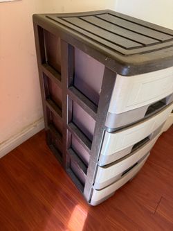 3-Drawer Plastic Storage Tower