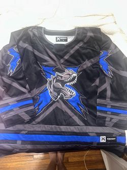 Excision blue/black hockey jersey