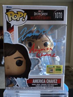 Xochitl Gomez signed America Chavez SDCC Funko Pop