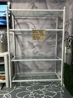 Metal & Glass Bookshelf