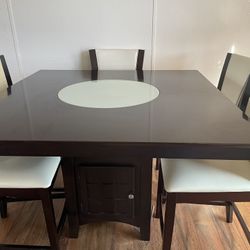 Dining Table With 5 Dining Chairs