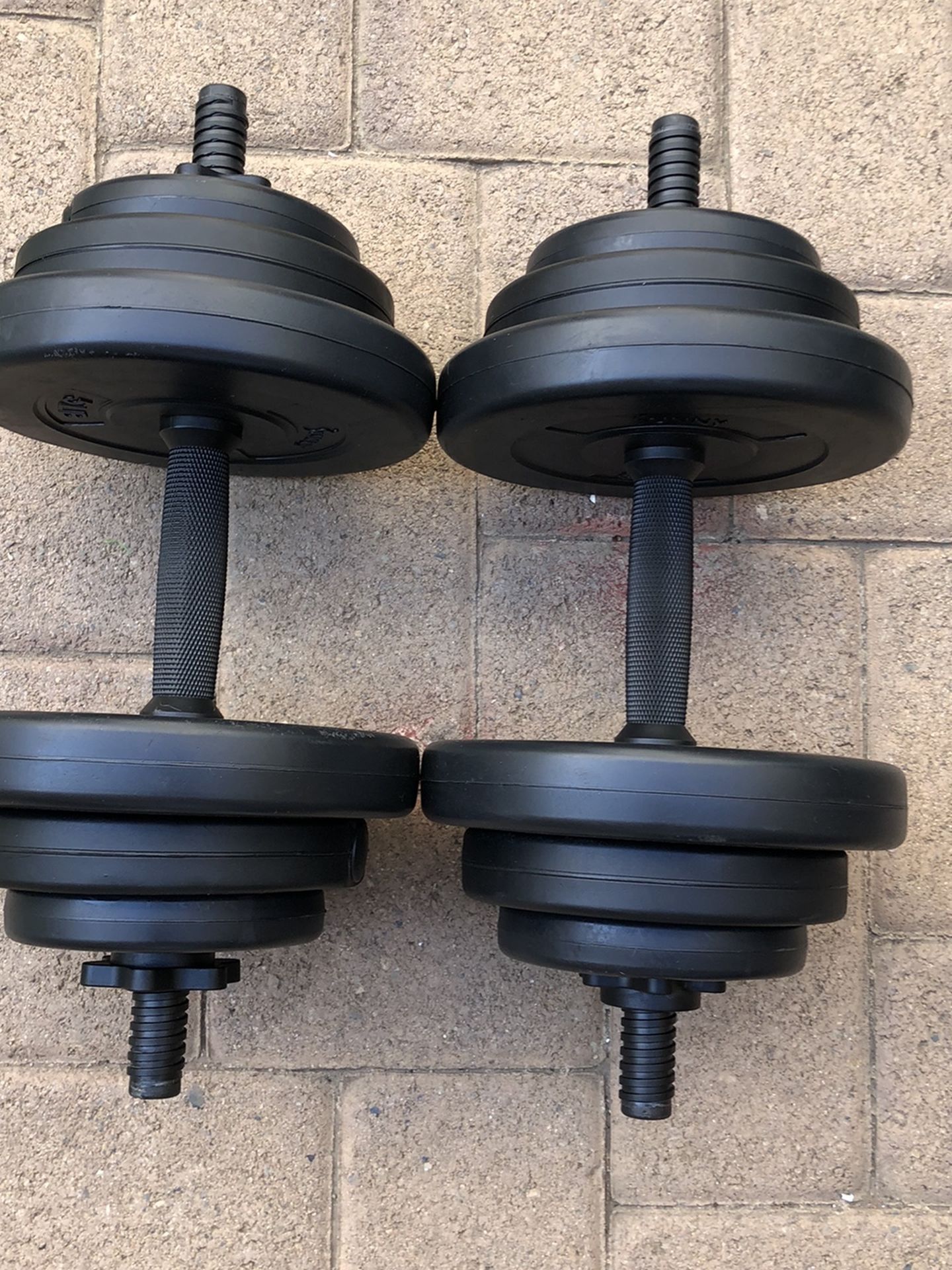 Gym Equipment 40lb Adjustable Dumbbell Set