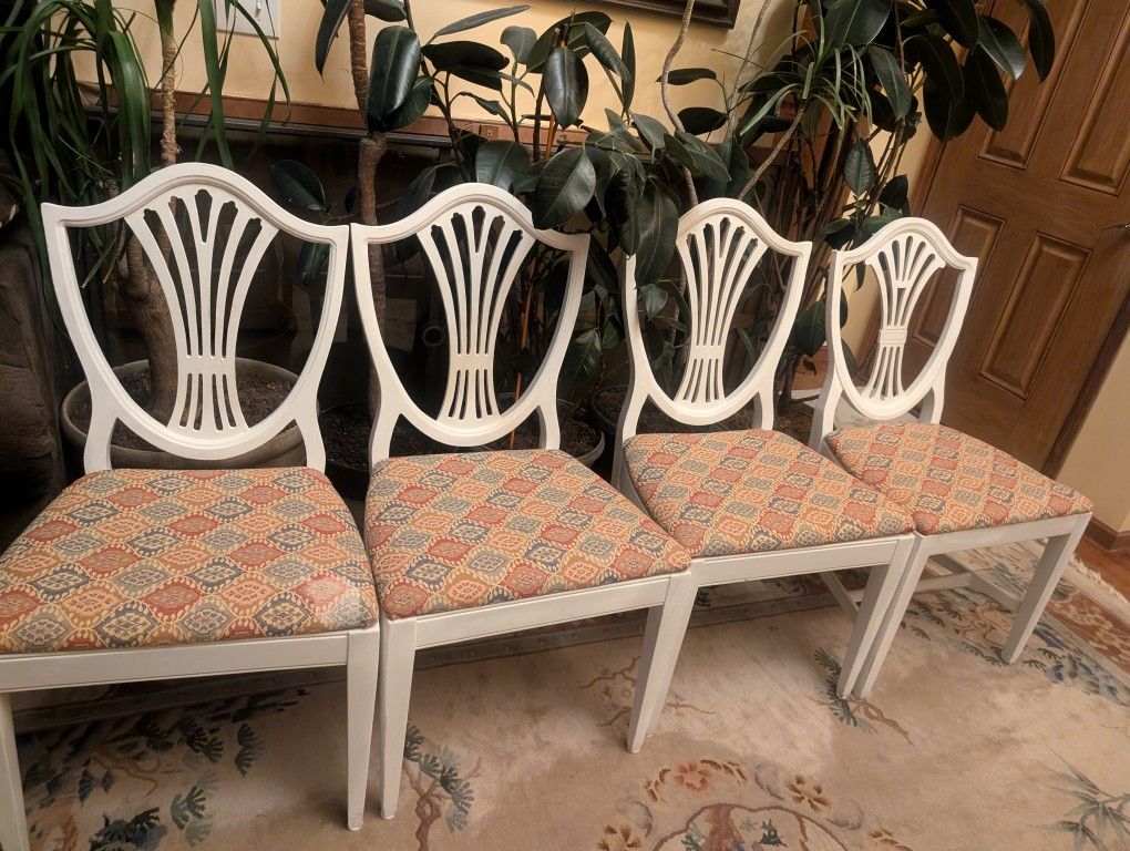 Solid Wood Dining Chairs Set of 4