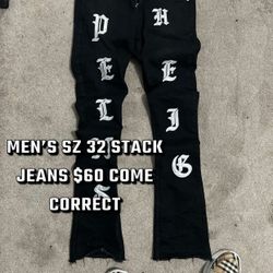 Men’s Stack Jeans “pheelings” Sz 32 