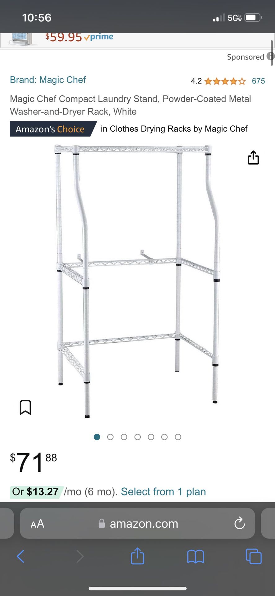 Compact Laundry Stand(in Box Still)