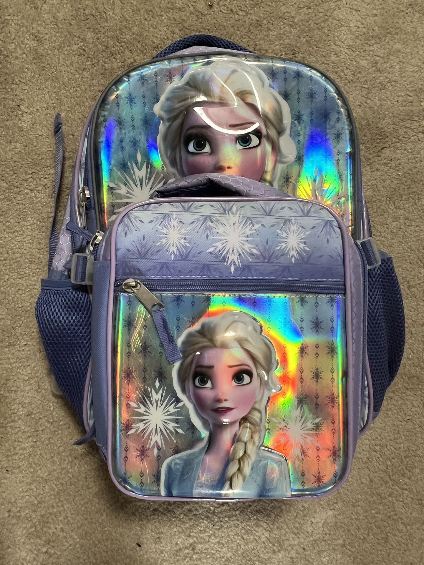 Frozen backpack With Lunch Bag (Used)