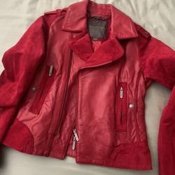 red leather jacket 