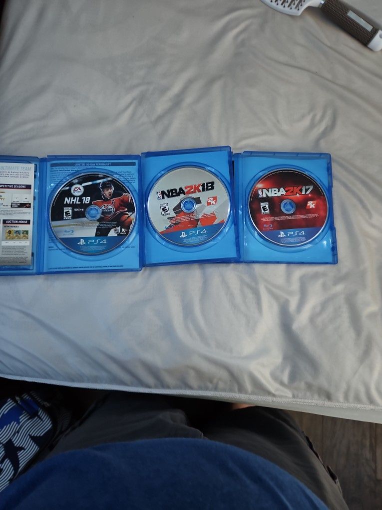NBA 2k 17, NBA 2k 18, NHL 18.