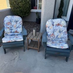 Serwall Adirondack Chairs - Set Of 2 - Green 