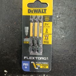 10 Dewalt Flextorq Phillips1 3pack Driver Bits