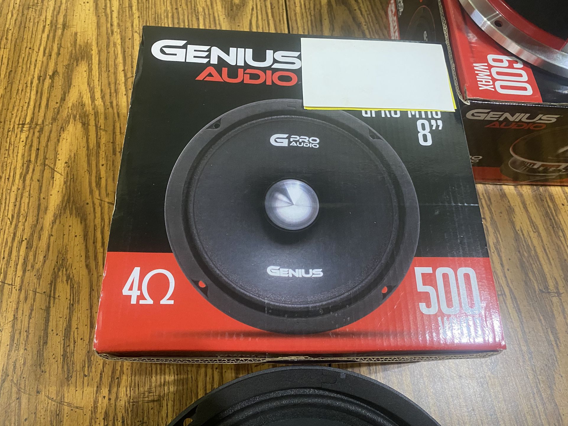 New 8" Genius Audio 500w Max Power Bullet Midrange Loud Speaker $70 each
