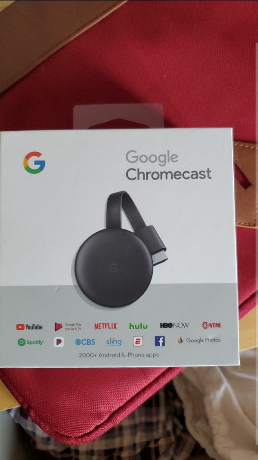 Google Chromecast 3rd Gen Streaming Media Player -Charcoal