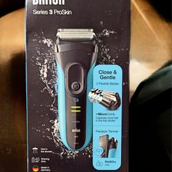 Braun Series 3 ProSkin 3040s Rechargeable Wet Dry Men's Electric Shaver, Trimmer 