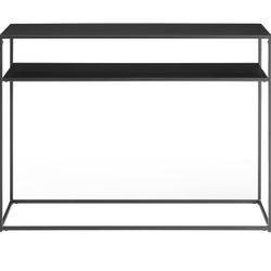 Crosley Furniture Braxton Metal Console Table, Matte Black