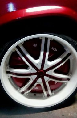 24" MASSA RIMS POWDER COATED W/INSERTS