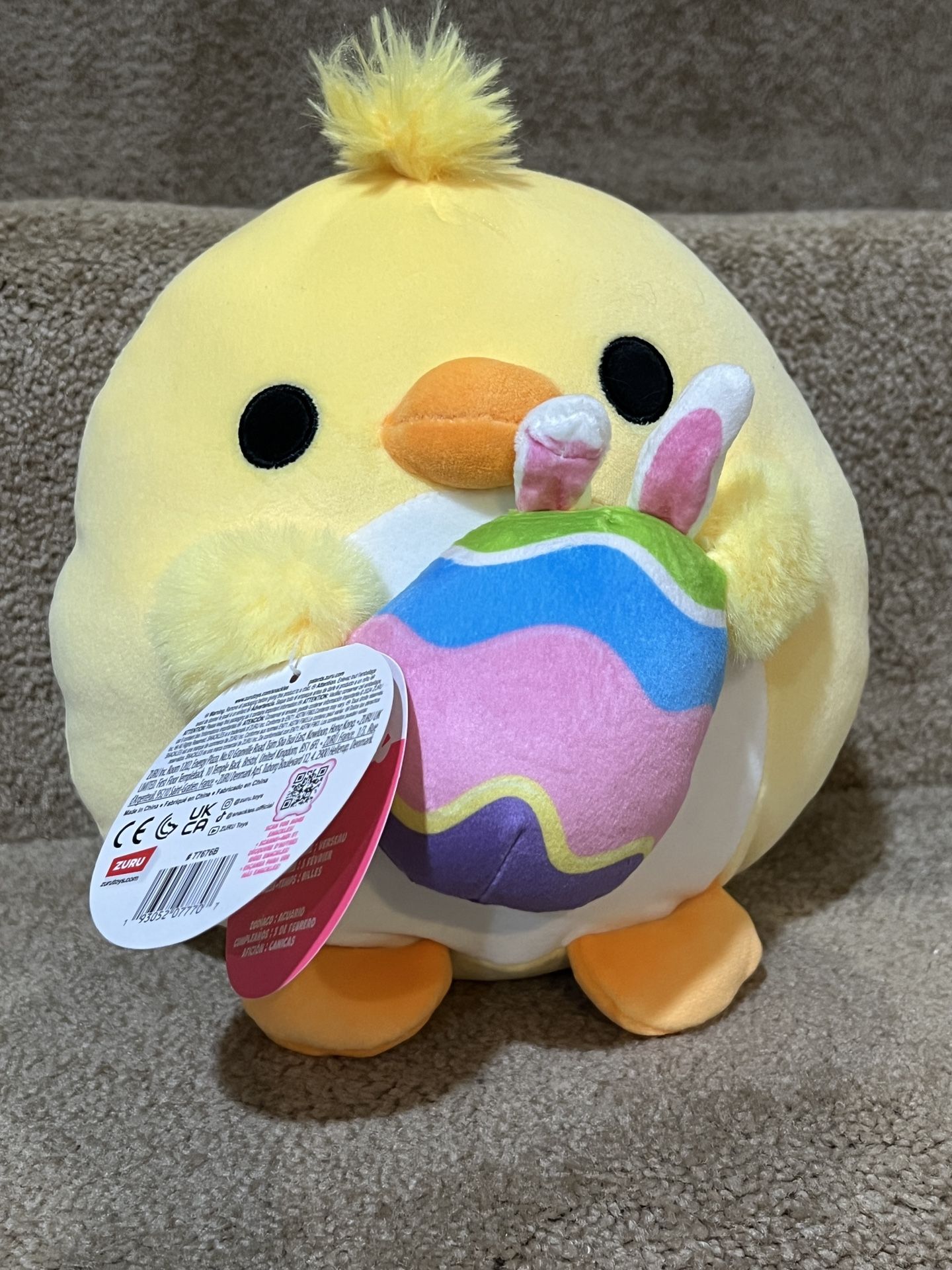 Snackles 8" Chicken and Egg Stuffed Animal Easter plush