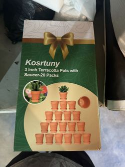 Mini Planters With Saucers