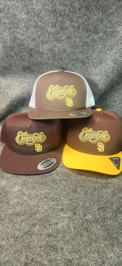 Oceanside snapback caps, hats,