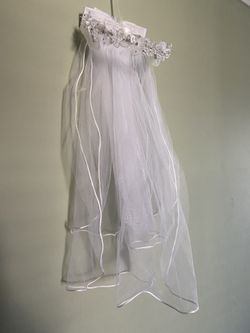 First Communion Tiara And Veil