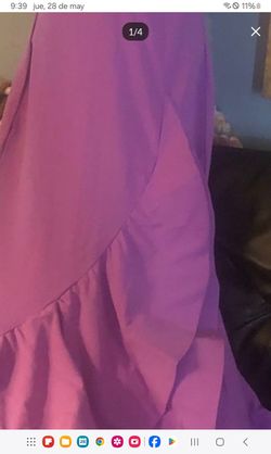 Hermoso vestido largo de gala para joven para graduación o fiesta talla chica (s)