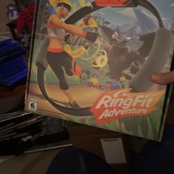 Ring Fit Adventure Nintendo Switch Complete w/ Ring-Con, Leg Strap & Case New Sealed