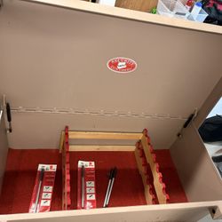 Metal, Security Gun Chest With Locks And Key